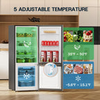 7.1 Cu.Ft Refrigerator with Bottom Freezer Compact Apartment Fridge for Kitchen Dorm Office Use