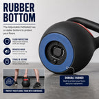 Adjustable Kettlebell Set for Home Gym Strength Training 16 kg 24 kg 40 lb Compact Steel Bell Ergonomic Handle