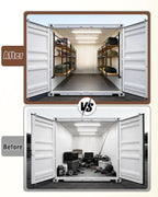 Shipping container shelving brackets D ring mount 3 tier 4 pack heavy duty storage organizer