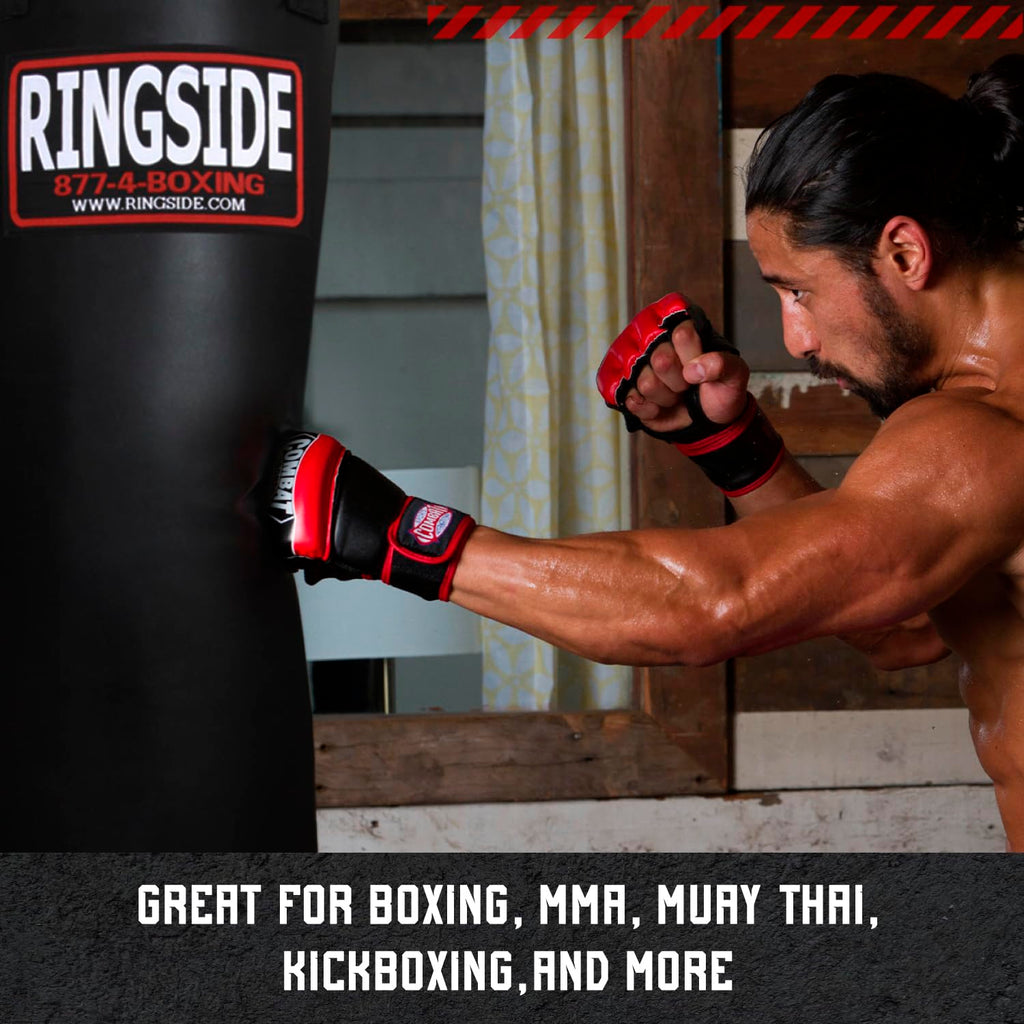 100 lb Powerhide Heavy Bag for Boxing MMA Muay Thai Durable Training Punching Bag 42x14 Home Gym