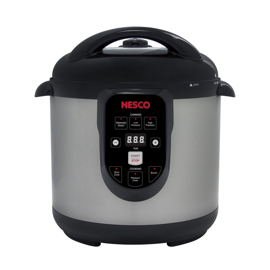 NPC 9 smart electric pressure canner cooker 9.5 quart stainless steel digital controls for food preservation