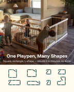 Grovi Wooden Playpen, Play Yard, Playpen for Babies and Toddlers