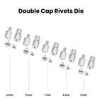 Hand Press Machine with Setting Dies All in One Set for Snap Button Fastener Rivet Eyelet Grommet