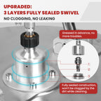 20 inch commercial pressure washer surface cleaner with wheels 4500 PSI heavy duty for driveway patio