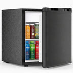 1.6 Cu Ft Small Refrigerator with 7 Level Adjustable Thermostat Silver Compact Mini Fridge for Home Dorm