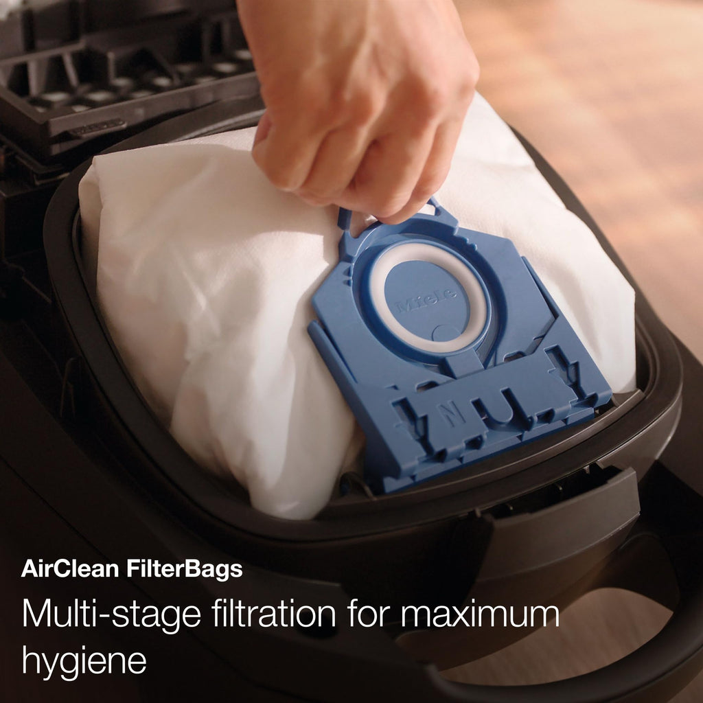 Bagged Canister Vacuum for Hard Floors and Low to Medium Pile Carpet