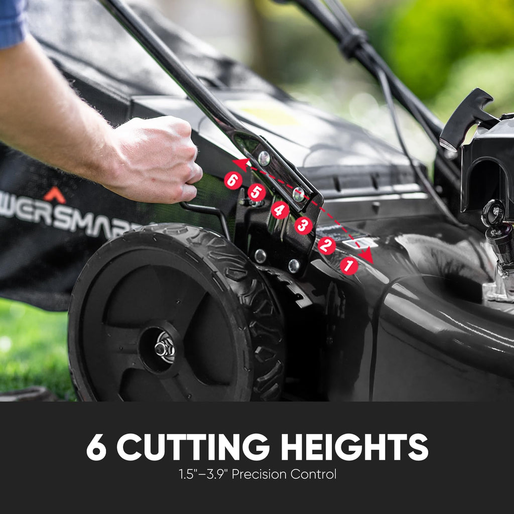 EasyDrive Pro 22 inch 170cc self propelled gas lawn mower walk behind design 22 inch cutting deck