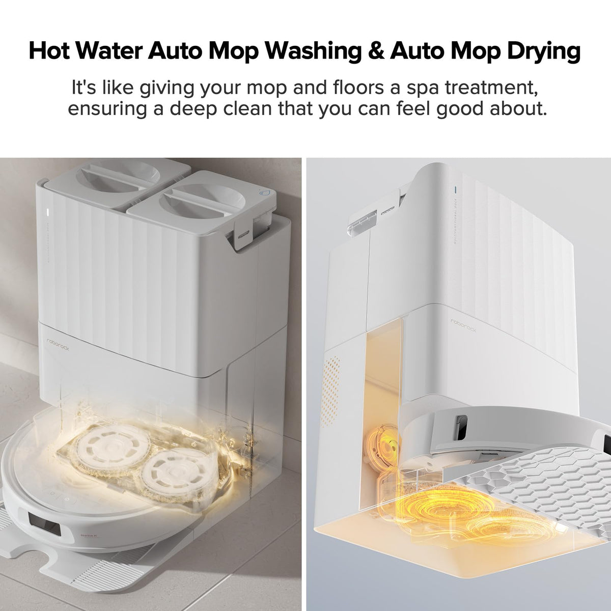 Robot Vacuum and Mop with 7,000 Pa Suction, Hot Water Mop Washing, Auto Dry, Qrevo Pro