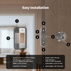 UWB Smart Lock U400 with Apple Home Key Fingerprint Deadbolt Keyless Entry for Home Door Black