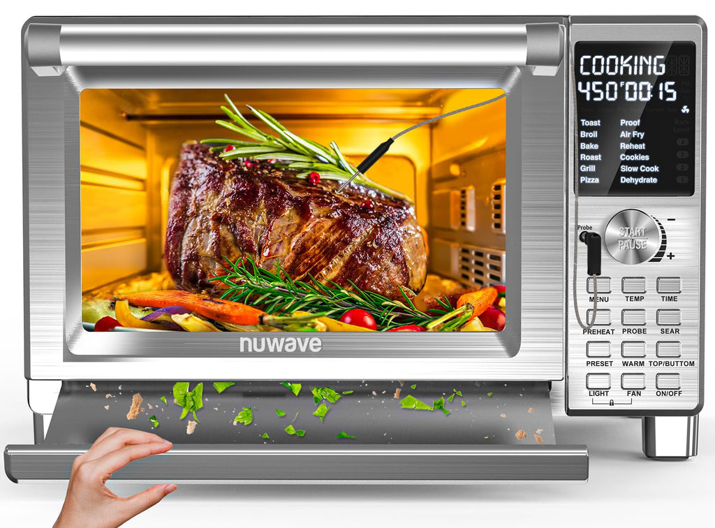 Bravo XL Pro air fryer toaster oven with improved 100 percent super convection oven technology