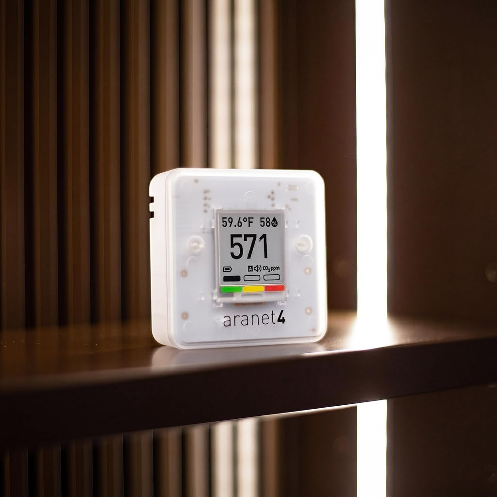 Indoor Air Quality Monitor Aranet4 Wireless CO2 Detector for Home Office with NDIR CO2 Sensor