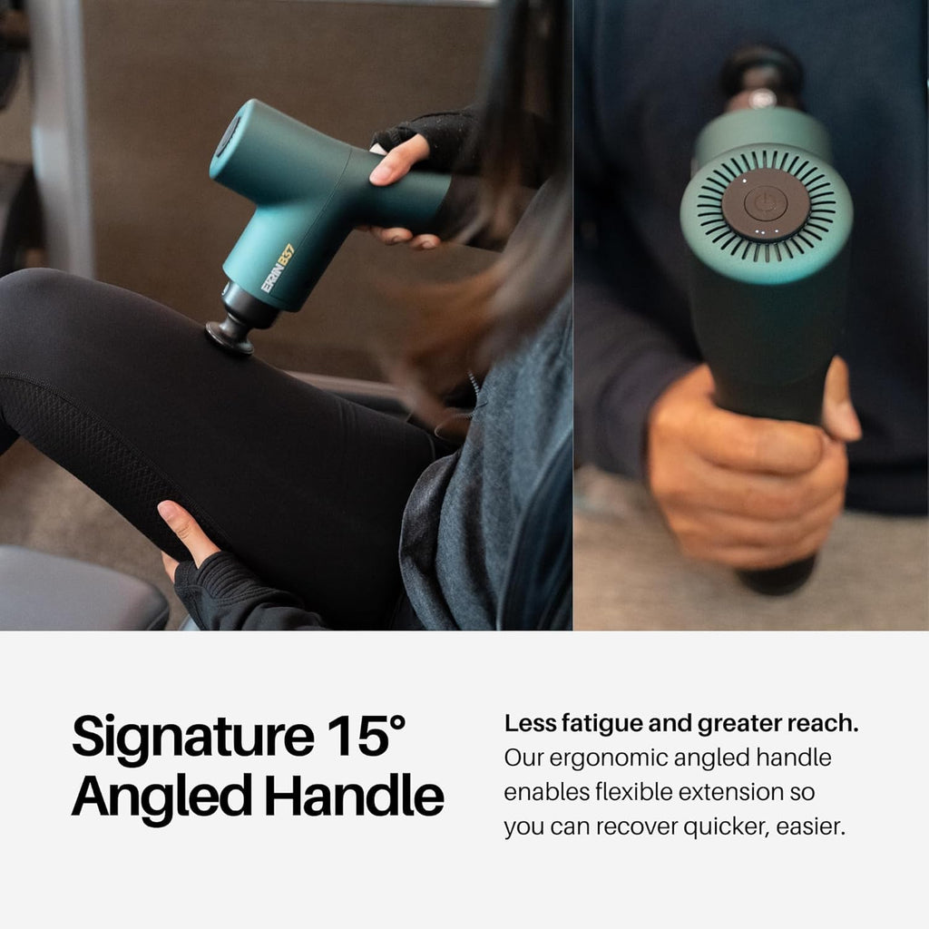 Handheld Deep Tissue Massage Gun, 5 Speeds, 4 Attachments, B37v2