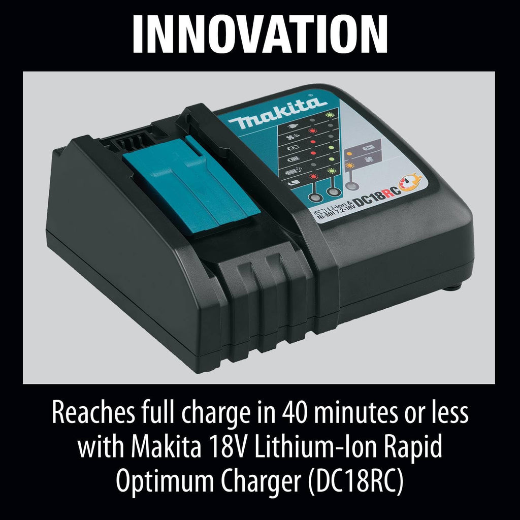 BL1840BDC2X 18V LXT Lithium Ion Battery and Rapid Optimum Charger Starter Pack 4.0Ah for Cordless Tools