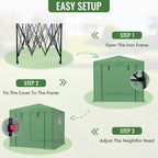 10x10 ft Portable Pop Up Greenhouse for Outdoors Walk In Greenhouse with PE Cover and Mesh Windows