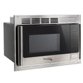 1.0 Cu Ft RV Microwave with Trim Kit Stainless Steel Microwave Oven for Camper Travel Trailer