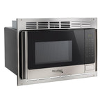 1.0 Cu Ft RV Microwave with Trim Kit Stainless Steel Microwave Oven for Camper Travel Trailer