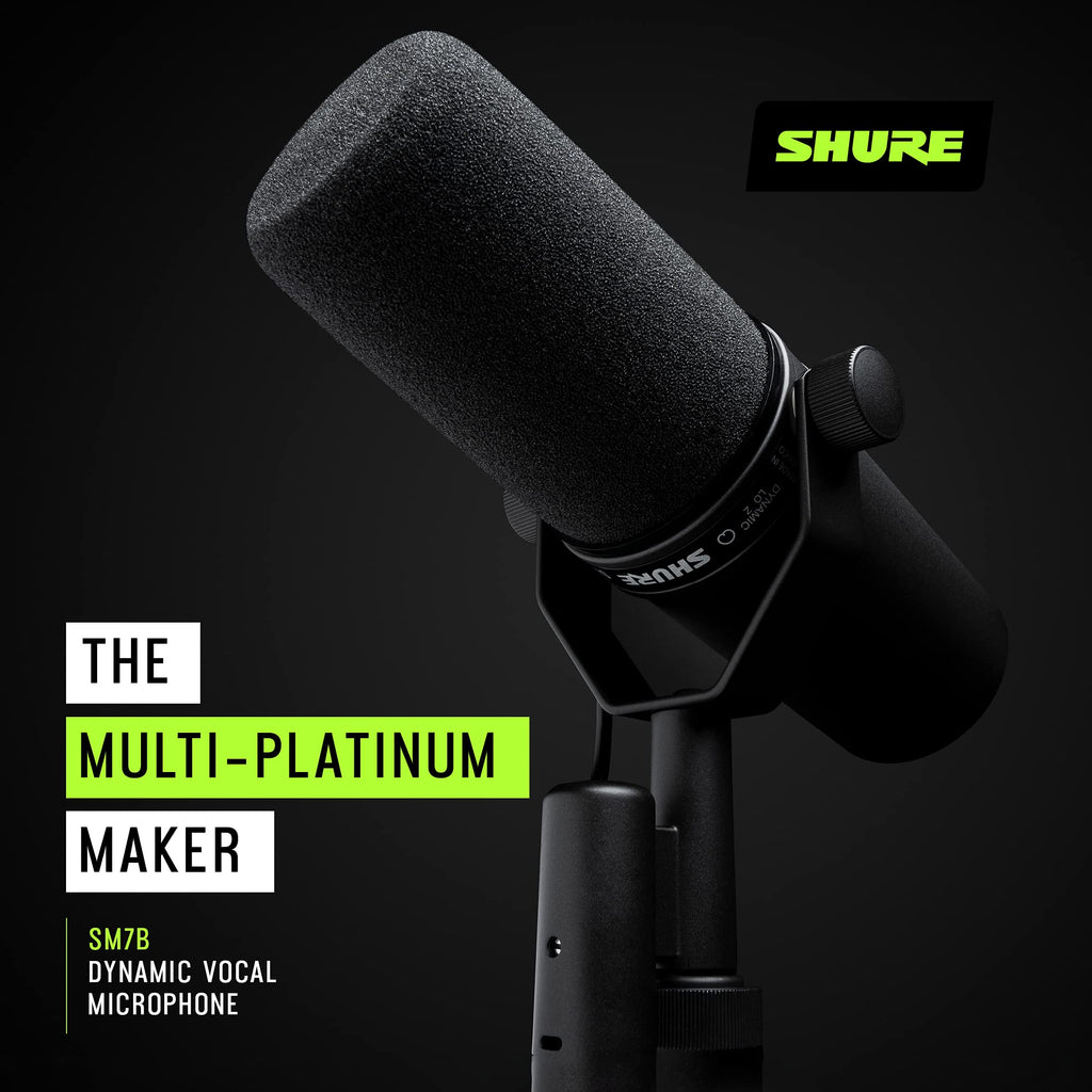SM7B Dynamic Vocal Microphone Cardioid Broadcast Studio Mic for Podcasting and Live Streaming