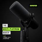 SM7B Dynamic Vocal Microphone Cardioid Broadcast Studio Mic for Podcasting and Live Streaming