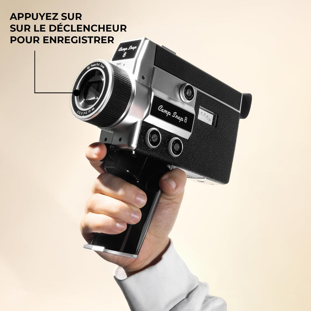 CS-8 digital camera 2.7K video recorder Youtube screenless 8x zoom 5 movie filters SD card USB C battery