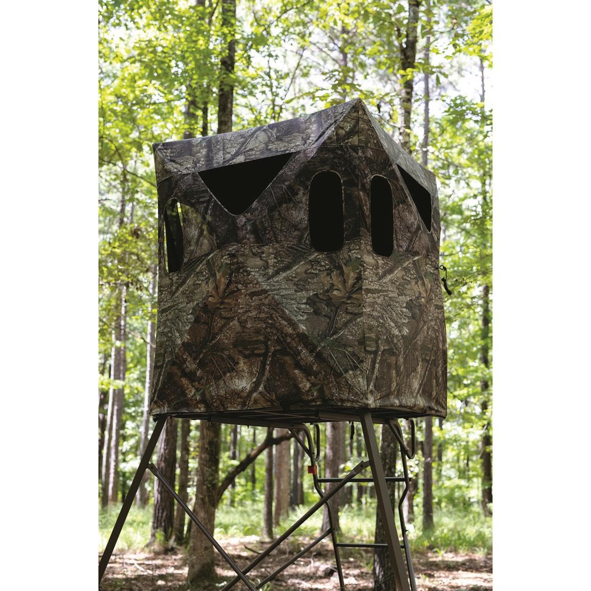 6 Foot Tripod Hunting Tower Blind 2 Man Elevated Stand Hunting Gear Equipment Accessories 4 by 4