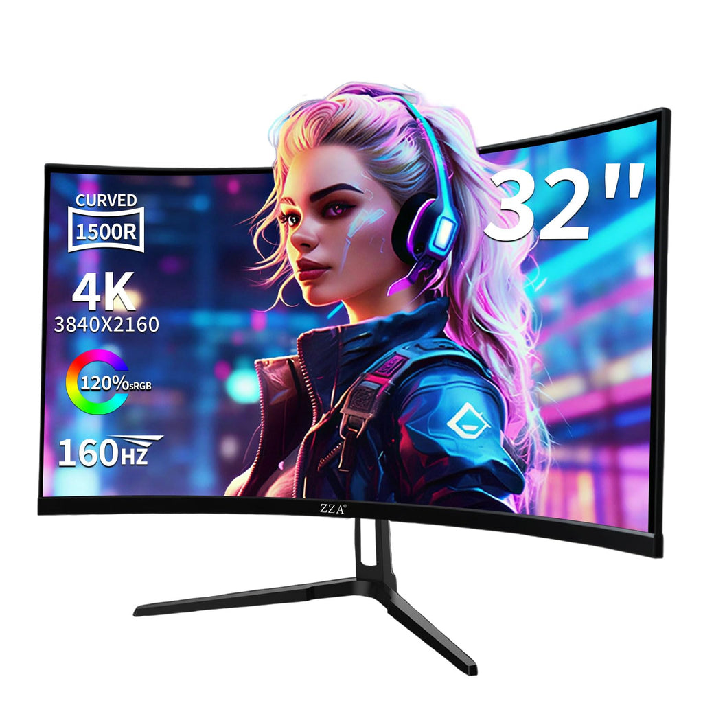 32 Inch 4K Curved Gaming Monitor 165Hz 1500R UHD VA FreeSync HDR10 HDMI DisplayPort Built in Speakers