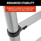 On The Go Portable Compact Telescoping RV Ladder for 5th Wheel RVs Travel Trailers and Motorhomes