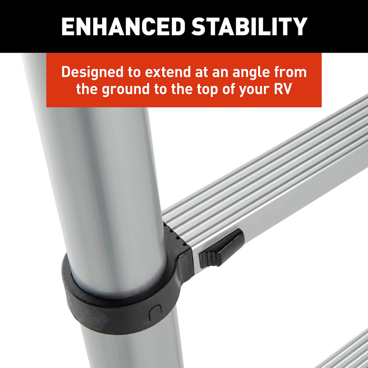 On The Go Portable Compact Telescoping RV Ladder for 5th Wheel RVs Travel Trailers and Motorhomes
