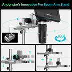 AD246S-M 3 Lens 2160P HDMI Digital Microscope 2000x Magnification for Adults Soldering Repair