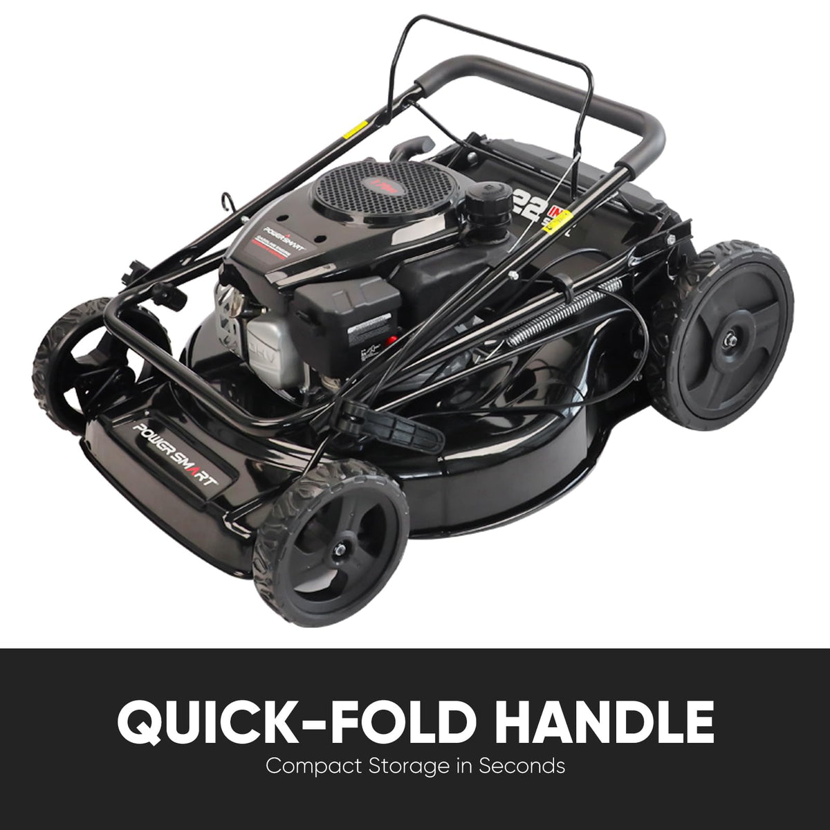 EasyDrive Pro 22 inch 170cc self propelled gas lawn mower walk behind design 22 inch cutting deck