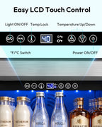 15 Inch Beverage Refrigerator 127 Cans Under Counter Refrigerator for Home Bar Office Kitchen