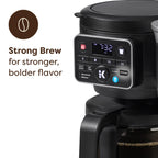 Single Serve and Carafe Coffee Maker for Hot and Iced Drinks, 72 Oz Reservoir