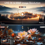 8K Video Camera 88MP WiFi Vlogging for YouTube 18X Zoom IR Night Vision 3.0 Touch Screen Mic Stabilizer Remote