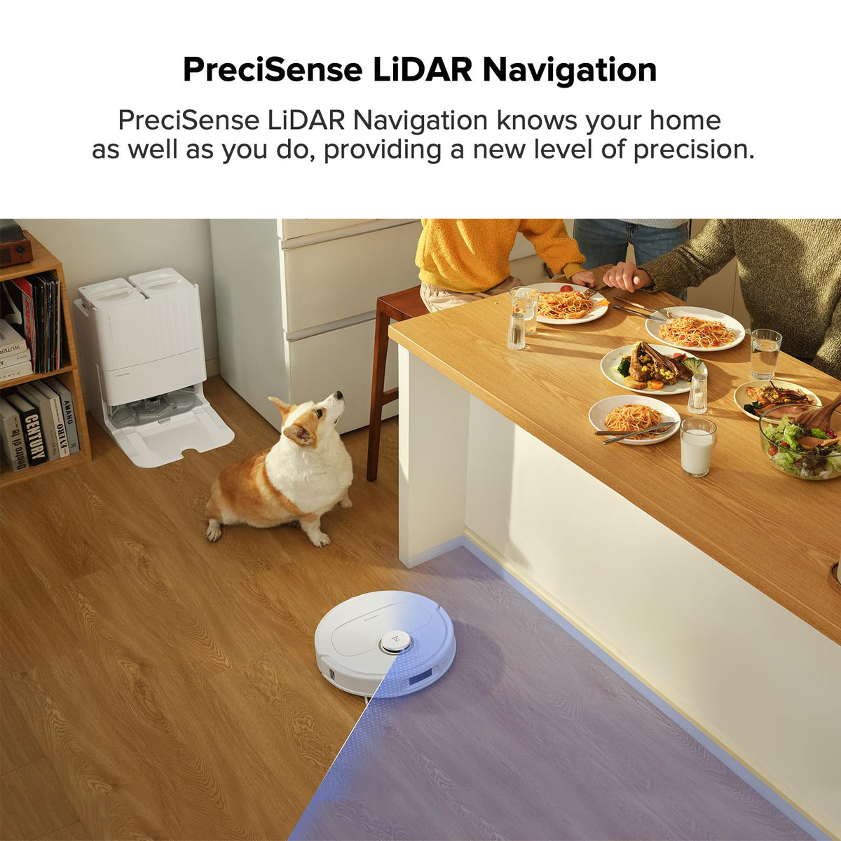 Robot Vacuum and Mop with 7,000 Pa Suction, Hot Water Mop Washing, Auto Dry, Qrevo Pro