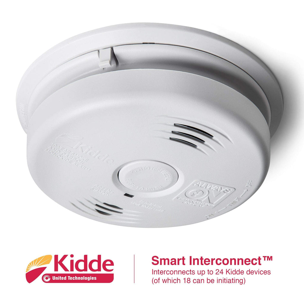 Smoke and CO Detector Alarm Voice Warning Hardwired 10 Year Lithium Battery Backup Interconnectable i12010SCO