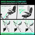 Foldable Exercise Bike 5 in 1 Workout Bike 16 Level Quiet Magnetic Resistance 6.6 lbs Flywheel 300 lb Capacity