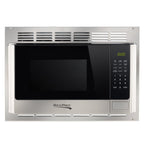 1.0 Cu Ft RV Microwave with Trim Kit Stainless Steel Microwave Oven for Camper Travel Trailer