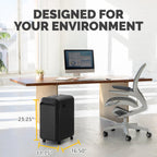 LX220 5015401 20 Sheet Manual Feed Capacity Micro Cut Shredder Black High Security Home Office Use