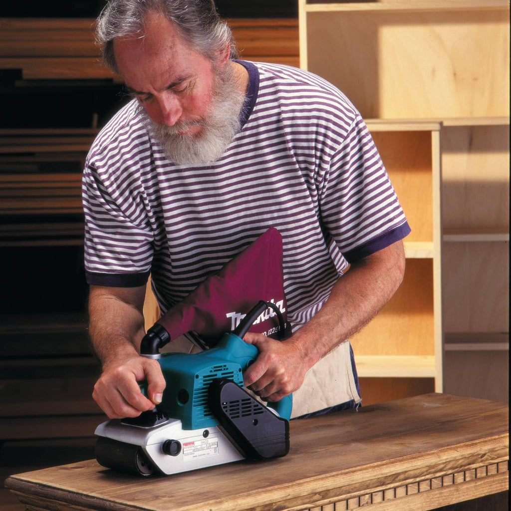 9403 4 x 24 inch belt sander teal corded electric heavy duty woodworking sanding tool for workshop