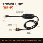 Heated Snow Melting Mat for Entrances Outdoor No Slip Heating Entrance Mat with GFCI Power Cord 30 x 48
