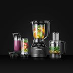Triple Prep System 1500W 3 in 1 Kitchen Blender Food Processor High Speed Countertop Combo NBKS50100