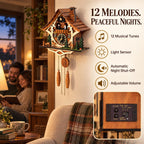 Traditional Handmade Wooden Cuckoo Clock With Quartz Wall Clock Movement Family Gift Home Decor