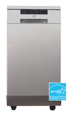 SD-9263SSC 18 Inch Portable Dishwasher Energy Star Stainless Steel Compact Dishwasher for RV Apartment Dorm
