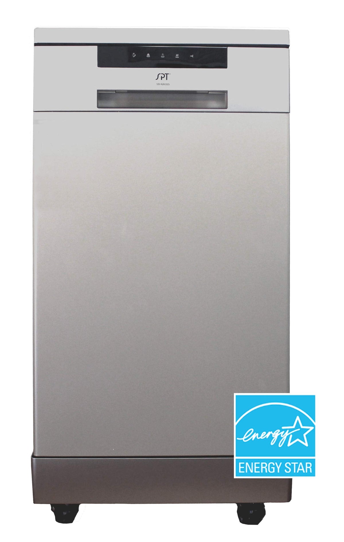 SD-9263SSC 18 Inch Portable Dishwasher Energy Star Stainless Steel Compact Dishwasher for RV Apartment Dorm