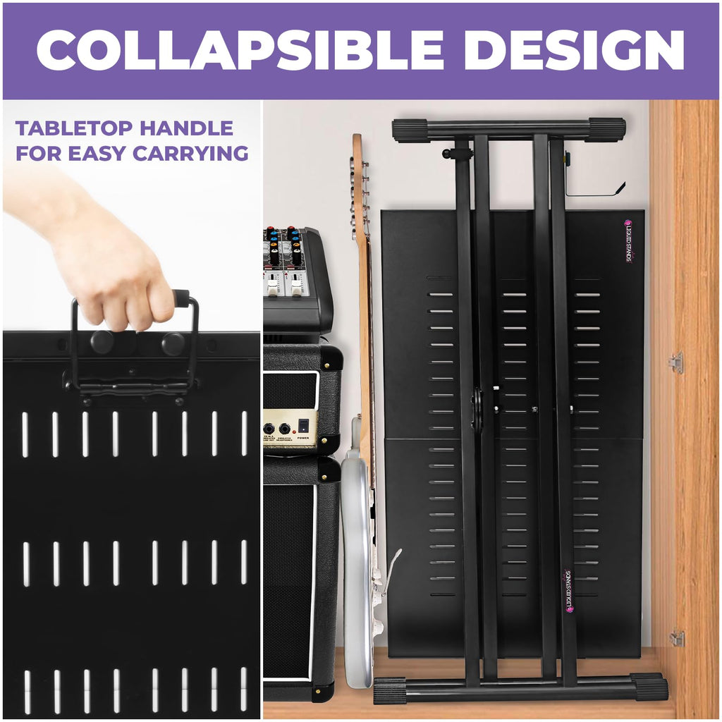 Adjustable X-Style DJ Table Stand for Audio Mixers and Stage Equipment