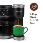 Single Serve and Carafe Coffee Maker for Hot and Iced Drinks, 72 Oz Reservoir