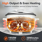Commercial rice cooker 90 cup 16 qt large capacity cooker for restaurant catering and buffet