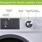 2.65 Cu Ft All In One Apartment Size Washer and Dryer Combo Compact Space Saving Design for Small Spaces