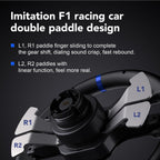 V99 Force Feedback Racing Wheel with Pedals and Shifter for Racing and Driving Simulator Games