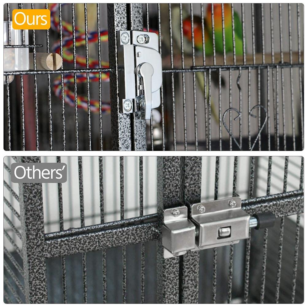 69 inch large bird cage for parakeets budgies 3 tier flight cage for small birds and pet birds