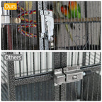 69 inch large bird cage for parakeets budgies 3 tier flight cage for small birds and pet birds